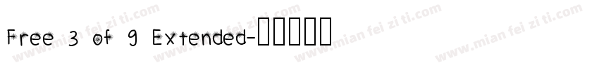 Free 3 of 9 Extended字体转换